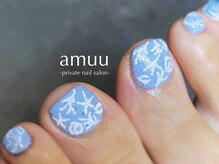 アミュー(AMUU)/夏　貝殻ネイル