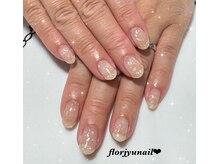 フロージュ ネイル(florjyu nail)/シェルゴールドホロnail