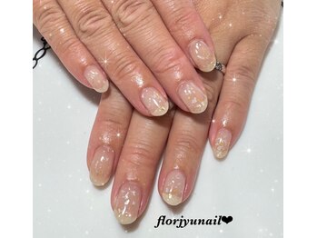 フロージュ ネイル(florjyu nail)/シェルゴールドホロnail