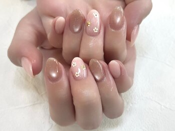 ピンクマグネット×ホロフラワー