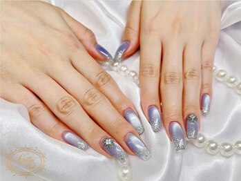 ラスターネイル(Luster nail)/紫陽花カラー水光マグネット☆