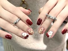センスネイル 池袋店(Sense Nail)/大人ボルドーネイル