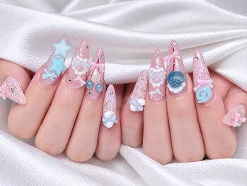 ネイルズ イロハ 池袋店(NAILS 168)の写真/持ち込みデザインOK♪パーツもアートも楽しめるつけ放題で理想の指先へ。
