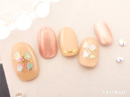 大人かわいいラメシェル風