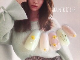 【押し花ネイル】