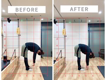 ウェルフィット 麻生店(Welfit)/1回のレッスンで前屈が変化