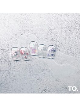 トゥーネイル バイ フォーク 仙川(To.nail byFOLK)/桜ホログラム