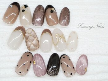 ラグジュアリーネイルズ アカバネ(Luxury Nails Akabane)の写真/【パラジェル導入サロン】赤羽の大人気上質Nailサロン★妥協ないご褒美ネイルの完成☆Only1の指先に…!