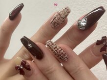 エマネイル プラス キハクヤ 梅田店(EmaNail+KIHAKUYA)/ツイードネイル