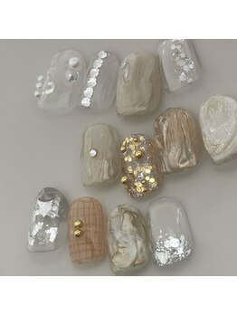 カーム(Calm)の写真/お洒落な絶妙ニュアンスネイルが人気◎センスの良いスタッフがあなたの理想の手元を実現!人気の本格サロン