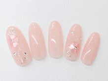 ネイルサロンセレーネ(Selene)/ピンクホログラムネイル