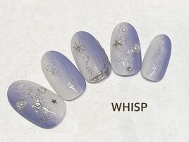 グラデーション星ネイル 春夏