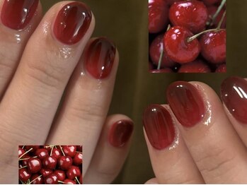 ジェミーネイル エビス(Jemiy nail ebisu)/赤グラデーション