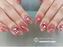 ココナッツネイル/夕焼けネイル