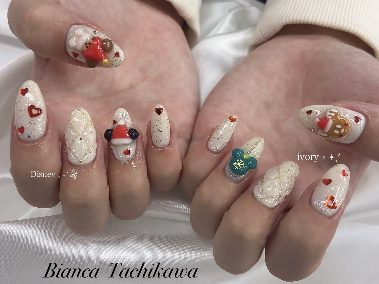 クリスマスネイル¥10300：PG010816085｜ビアンカ フロム中武立川店
