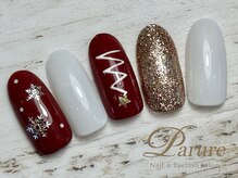 パリュール 西荻窪(Parure)/定額B　クリスマス　赤　ツリー