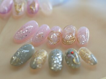 フルーヴコリーヌ(Fleuve colline)の写真/ネイルこだわり女子必見★アート&パーツ付け放題プランが◎トレンド満載でワンランク上の自分だけの指先に