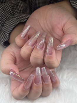 リサ(Risa)/チップ長出しフラッシュネイル