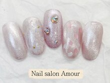 アムールユシマテン 上野湯島店(Amour)/キラキラ春夏のネイル¥7980