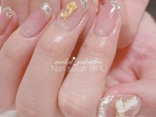 リル(RIRU)/リボンネイル/ガラスフレンチ