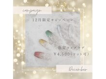 12月のキャンペーンネイルはこちら◎