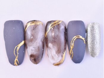 フォア ネイル(FOI NAIL)/流行りのカフェオレネイル！