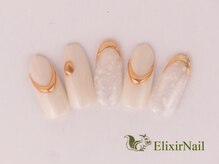 エリクサーネイル 神田(Elixir Nail)/シンプル/クーポン使用