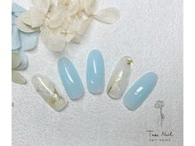 テセネイル(Tese Nail)/たらしこみフラワーネイル♪