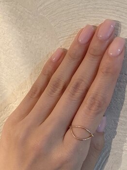 マァネイル(Maaa nail)の写真/【当日予約OK】ナチュラルで品のある質感のクオリティ抜群◎〈人気No,1ワンカラー¥4900→¥4200〉