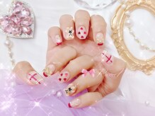 ワンホンネイル 新宿(Rumi Nail)/秋冬☆聖夜の華やかコース/新宿