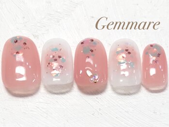 ジェンマーレ 青葉台店(Gemmare)/チークキラキラオーロラネイル