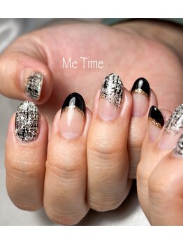 ミータイム(Me Time)/黒ツイード×あみあみフレンチ