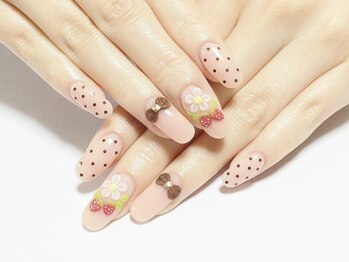 ネイルコレクション ピンク(Nail Collection Pink)/ジェル放題/３Ｄいちごフラワー