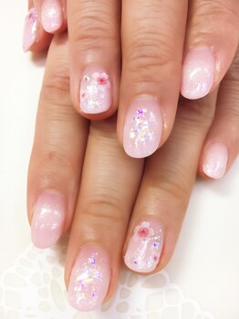 ネイルサロン ティアラリュクス 市川北口店(Tiara Luxe)/桜ネイル