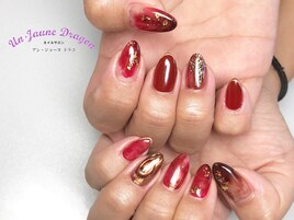 ボルドー☆ニュアンスネイル