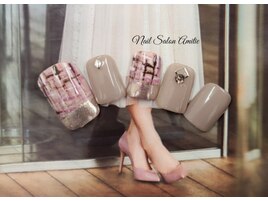 ツィード×ミラーfootネイル