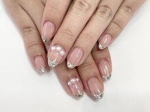 ネイルサロンアンドネイルスクールアートローズ 町田店(Art Rose)/ガラスフレンチ