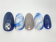 ネイルサロン アビー グランデュオ蒲田店(abbie)/ニュアンスマーブル¥11,330