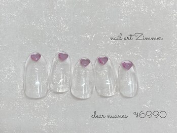 ネイルアート ジマー/クリアニュアンスコース¥6990
