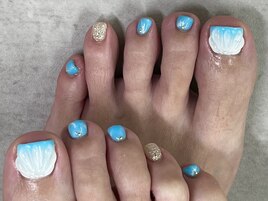 夏全開☆貝殻ネイル！