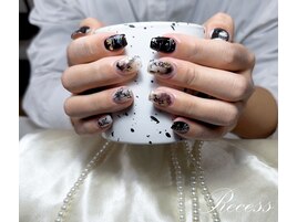 ☆痛ネイル2本とワンカラー