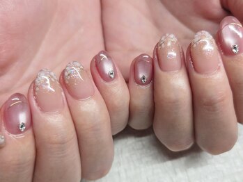 ネイルフロンティア 吉祥寺(NAIL FRONTIER)/F桜フレンチミラー11980円