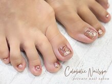 カラーホリック ネイルスパ(Colorholic Nailspa)/フット ラメワンカラー