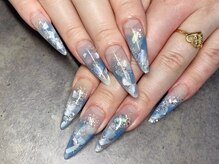 エムネイル(M-Nail)/★シェル×くすみブルー★