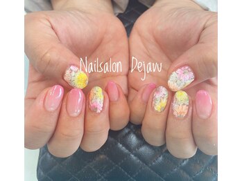 デジャヴ(Dejavu)/お花畑ネイル
