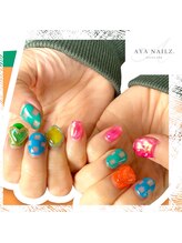 アヤネイルズ アンド アイラッシュ(AYA NAILZ.＆Eyelash)/うるうるカラフルネイル