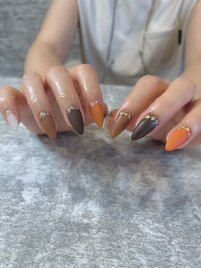 秋ネイル始めました♪
