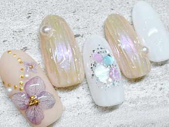 チェリーズネイル(Cherrys Nail)/あじさい バカラネイル
