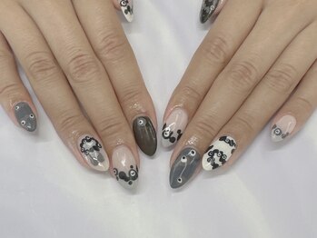 ハニービービー(Honey Bee Bee)/万博!ミャクミャクネイル