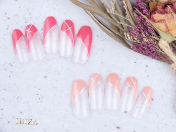 ネイルアンドアイラッシュ イビザ(IBIZA)の写真/【毎月変わる☆お得なキャンぺーンネイル¥3500~】低価格で通いやすさ◎まつげエクステとの同時施術も可♪
